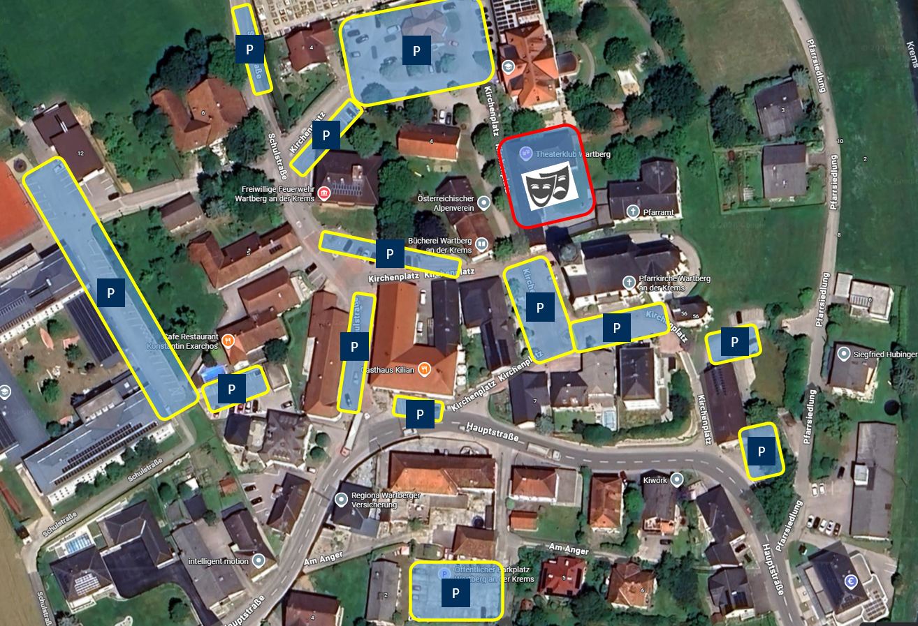 Parplatzübersicht Wartberg an der Krems