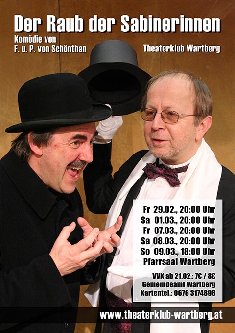 Plakat zu der Raub der Sabinerinnen